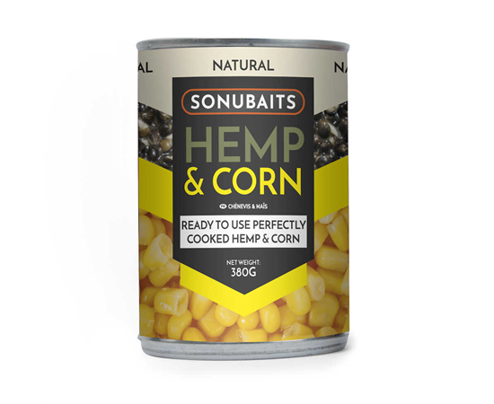 Sonubaits Hemp and Corn Tin - 380g-Hemp-Sonubait-Irish Bait & Tackle