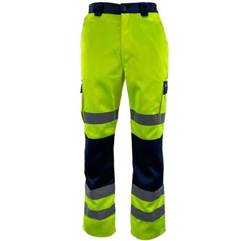 Hi Vis Polycotton Cargo Trousers - HV516-work wear-Irish Bait & Tackle Ltd-Large-Irish Bait & Tackle