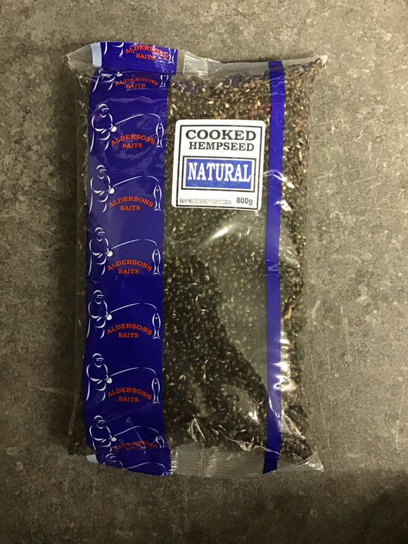 Aldersons Cooked Hempseed Natural-Hemp seed-Alderson-800g-Irish Bait & Tackle