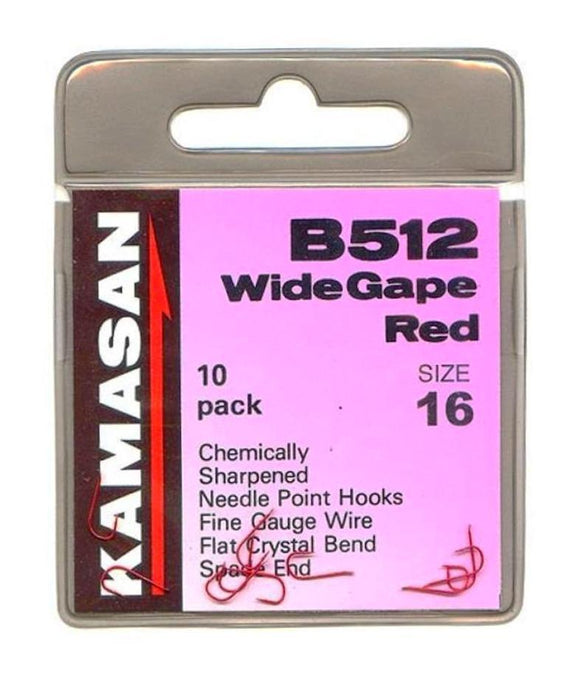 Kamasan B512 Wide Gape Red Hooks-Coarse Hooks-Kamasan-12-Irish Bait & Tackle